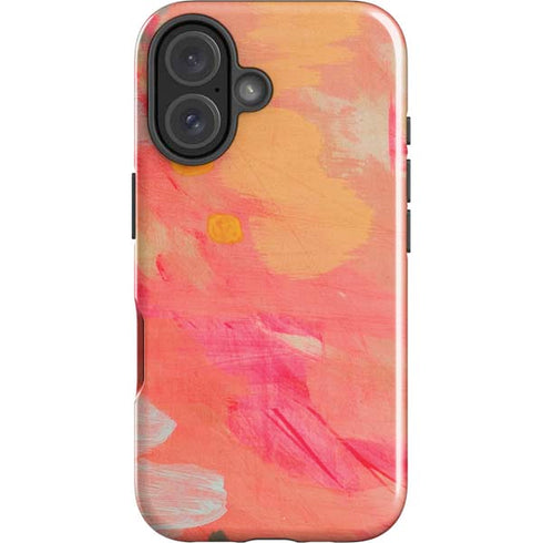 Colored Finger Paint iPhone 16 Plus Impact Case